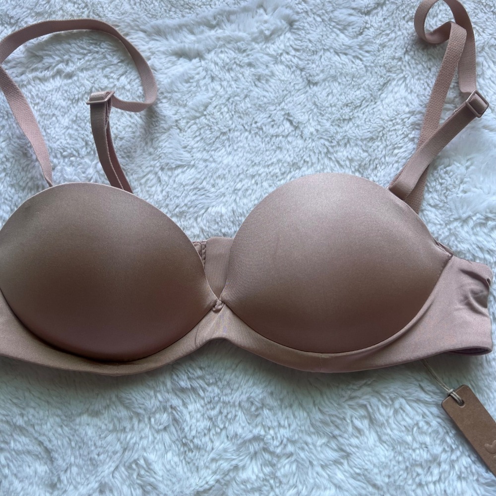 Skims Women's Ultimate Push-Up Strapless Bra Clay BA-BAN-9056 Size 30A NWT - Picture 3 of 12